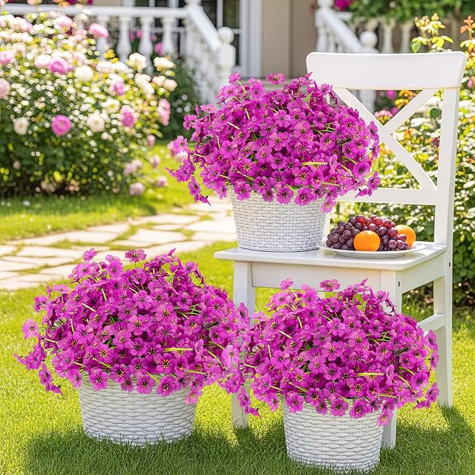 MACTING 24 Bundles Artificial Flowers - Image 2
