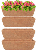Y&M 4pcs 24“ Through Coco Liners Coconut Fiber Liner, Pre-Formed Replacement by YM
