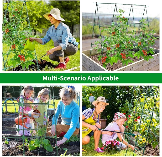 Cucumber Trellis, 50x48 inch A-Frame Garden Trellis - Image 5