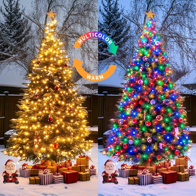 JMEXSUSS 2 Pack Solar String Lights Outdoor Waterproof, Total 66 FT 200 LED - Image 2