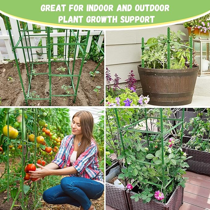 Legigo 6-Pack Tomato Cage for Garden Plant Support- Up to 48inch Garden Stakes - Image 7