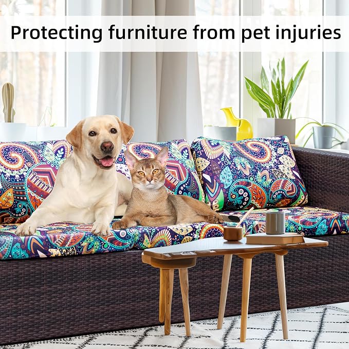 8Pcs Stretch Patio Cushion Covers, Outdoor Couch Covers Replacement, Outdoor - Image 4