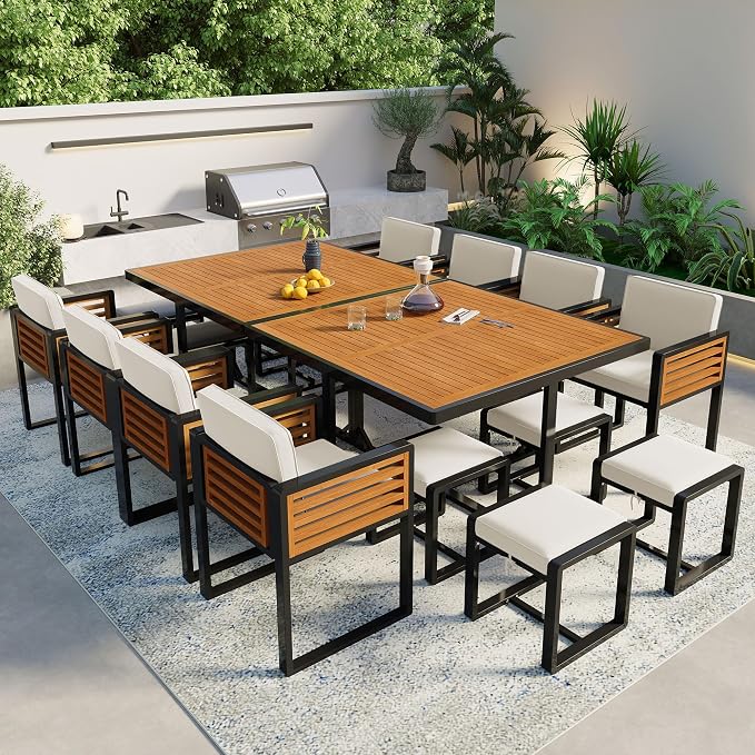 Merax 18 Pieces Outdoor Dining Set by Merax