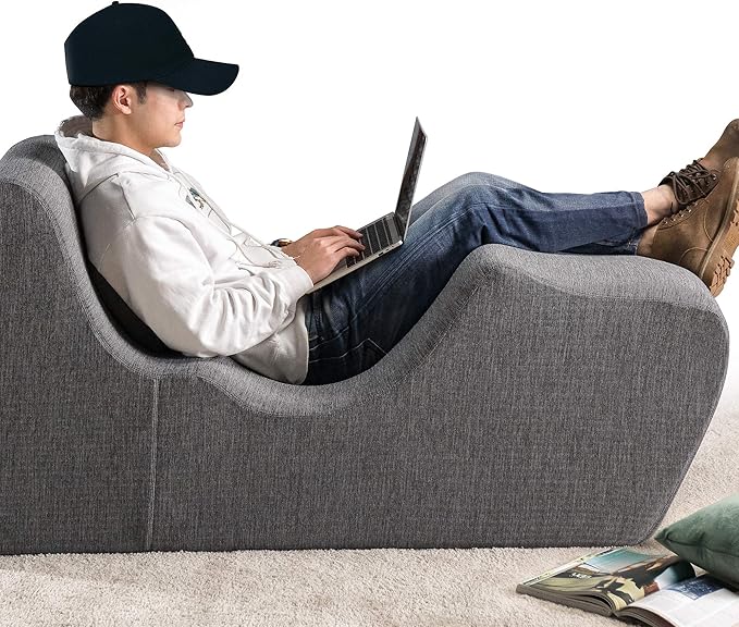 Zinus Lotus Zero Gravity Chaise Lounger, Foam Recliner by ZinusInc