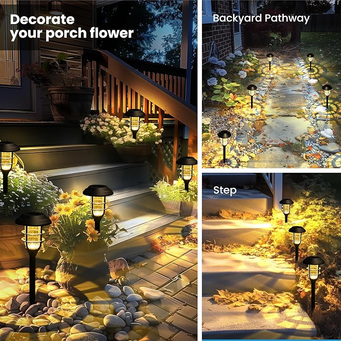 SOLPEX Solar Lights for Outside, Solar Outdoor Pathway Garden Lights Waterproof - Image 5