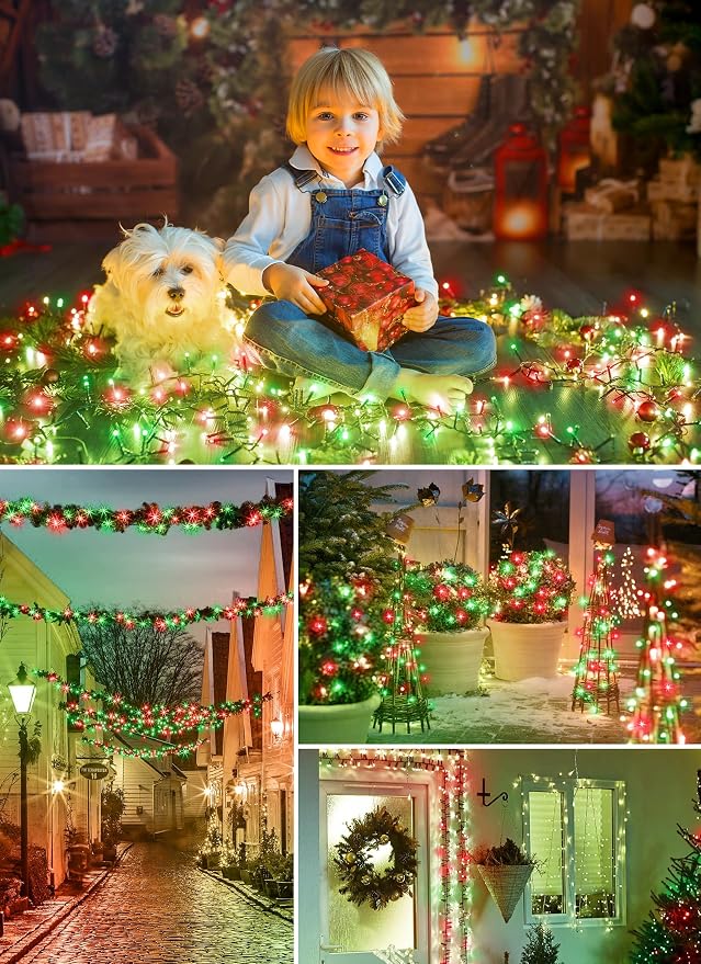 Minetom Solar Christmas Lights Outdoor Waterproof, 2 Pack Total 80FT 200 LED - Image 7