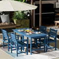 Anbuy Patio HDPE Dining Table Set, 5-Piece Outdoor Dining Table Sets, 2 in 1 by Anbuy