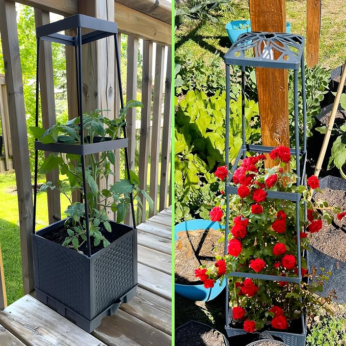 2 Packs Raised Garden Bed Tomato Planter Box - Image 7