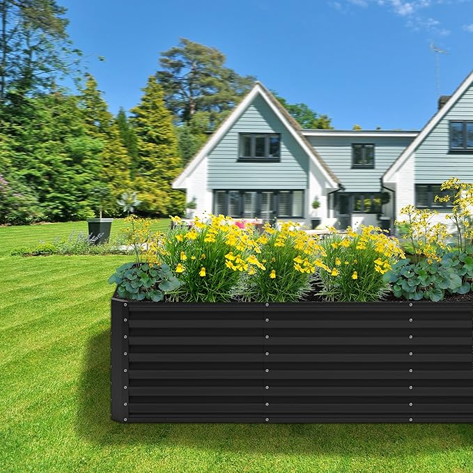 4x2x2FT Galvanized Raised Garden Bed, Planter Raised Beds-Metal Garden Box - Image 7
