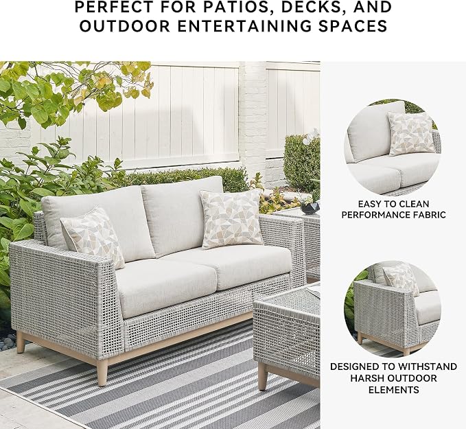 Signature Design by Ashley Seton Creek Cottage Nuvella Weather Resistant Fabric - Image 5