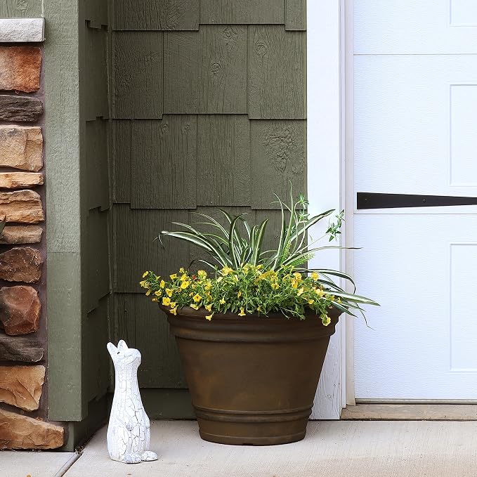 Sunnydaze 20-Inch Franklin Large Plant Pot - Image 6