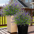 24 Pcs Artificial Faux Plants for Outdoor Spring Decoration, Fake Monkey Grass by Ammyoo