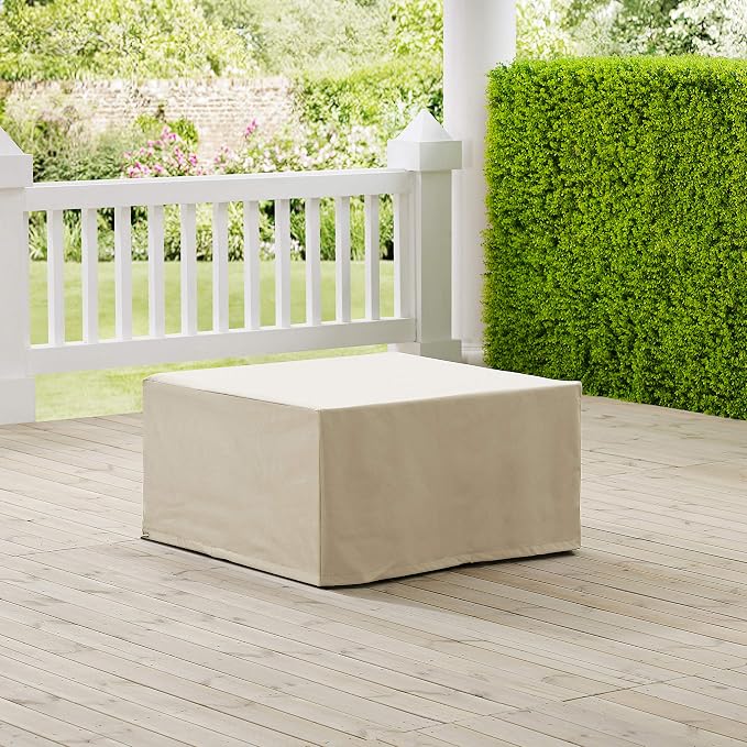 Crosley Furniture Patio Furniture Covers, Waterproof Square Ottoman and Outdoor - Image 3