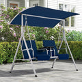 HOMREST 2 Seat Outdoor Porch Swing, Patio Swing by HOMREST