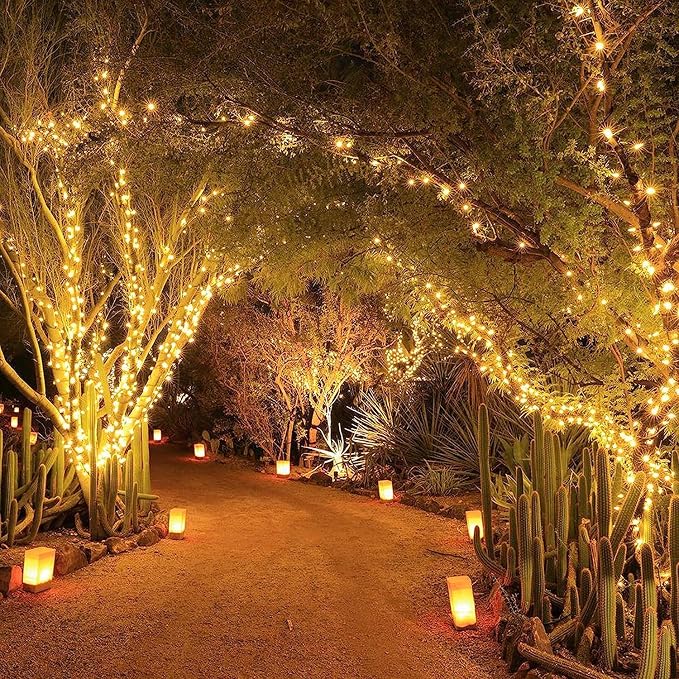 Joomer Solar Christmas Lights Outdoor, 2 Pack Total 144FT 400 LED 8 Modes - Image 6