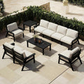 Patio Furniture Set 8 Seats, 4-Seater and 2-Seater Outdoor Sofas by PatioKingdom
