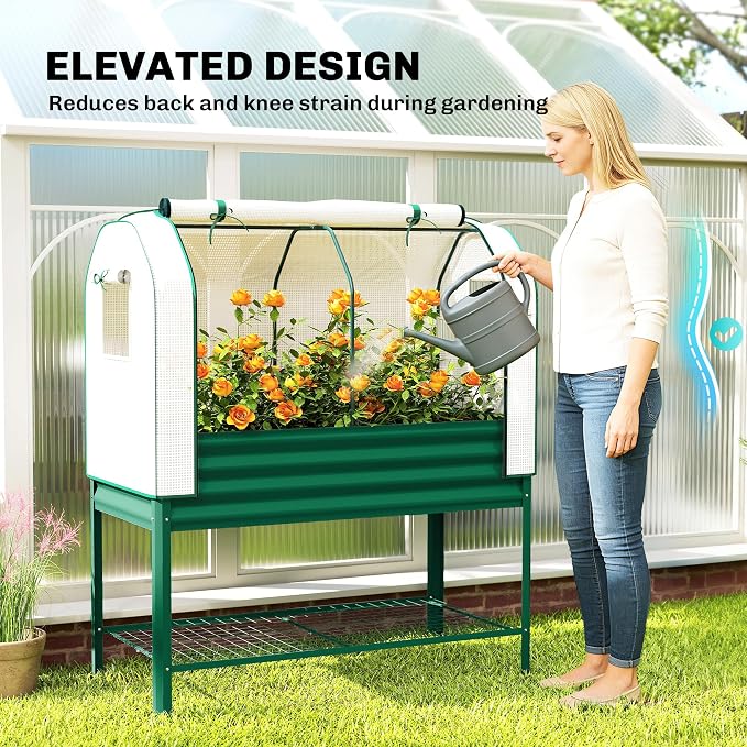Outsunny Galvanised Raised Garden Bed - Image 5