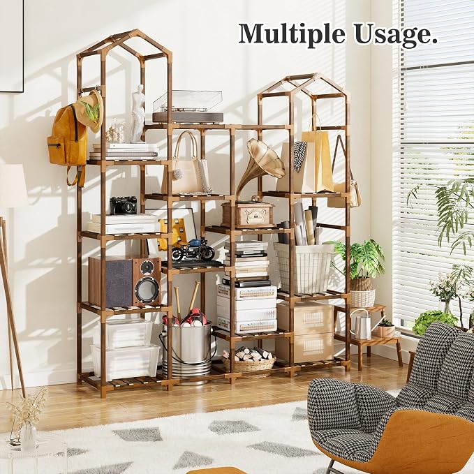 EnHomee Plant Stand Indoor Plant Stands Outdoor Tall Plant Shelf - Image 2