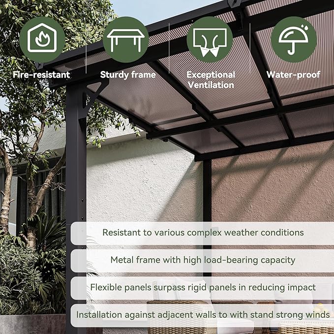 Aoxun 10' x 12' Gazebo for Patio, Gazebo Pergola - Image 4