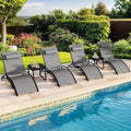YITAHOME Outdoor Chaise Lounge Chair Set of 6, Pool Lounge Chairs by YITAHOME