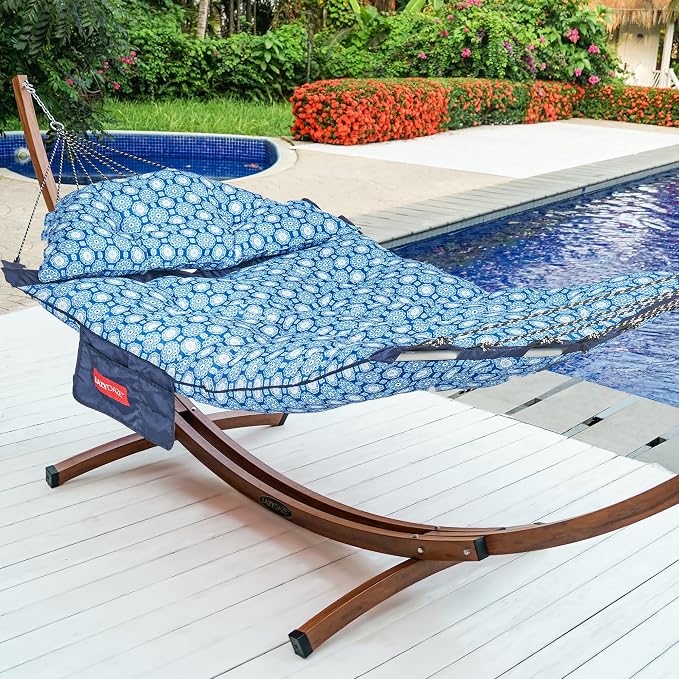Lazy Daze Hammocks Deluxe 12 FT Tufted Hammock - Image 8