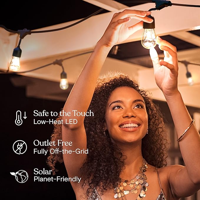 Brightech Ambience Pro Solar Powered Outdoor String Lights - Image 6