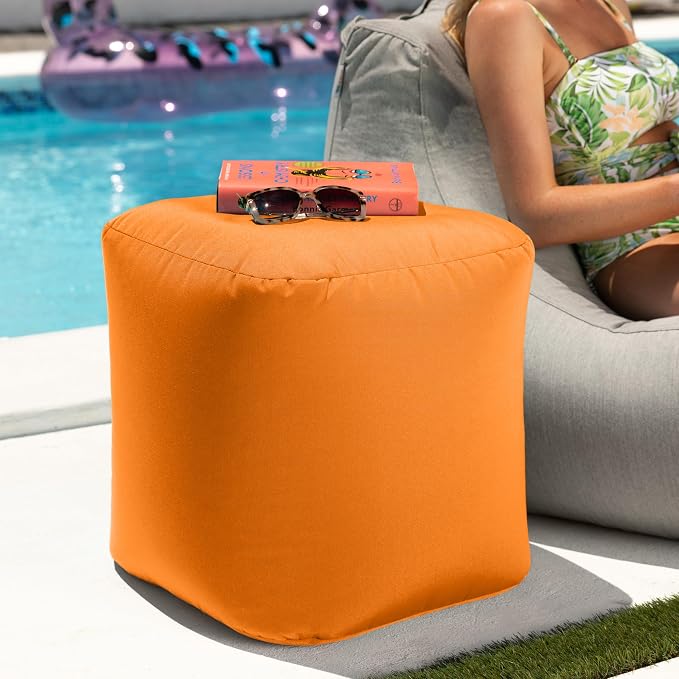 Jaxx Luckie Outdoor Patio Bean Bag Ottoman - Image 3