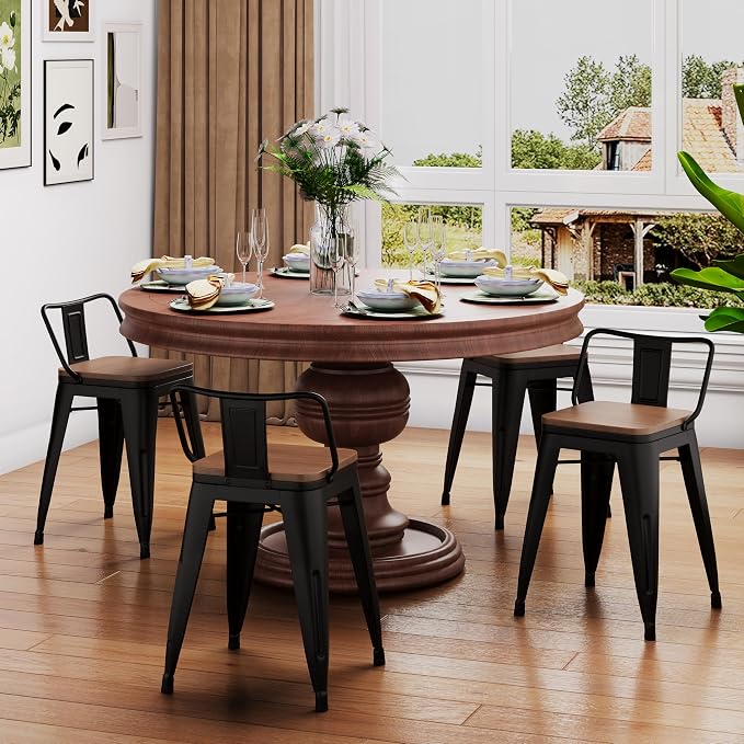 Changjie Furniture 18 Inch Metal Bar Stools Counter Stool Modern Barstools - Image 10