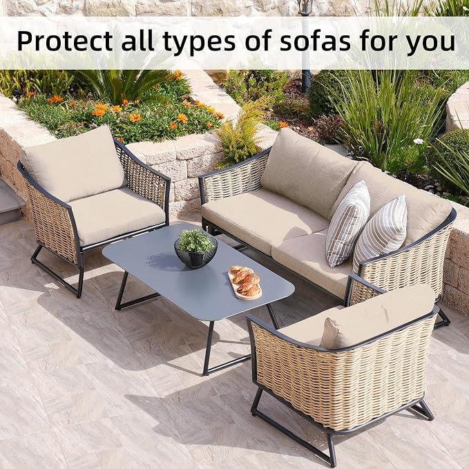 Patio Cushion Covers Outdoor Cushion Covers, Super Elastic Cushion Covers - Image 4