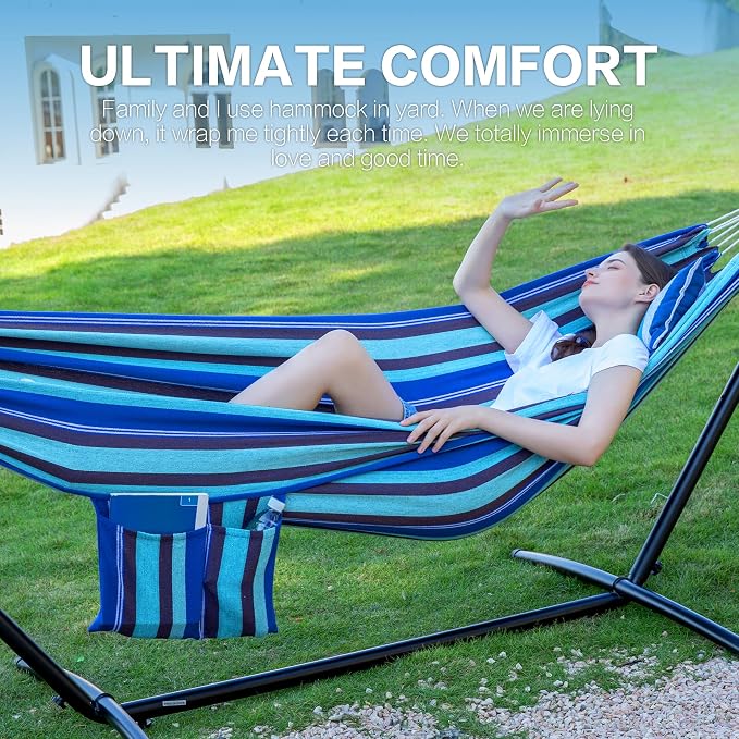 PNAEUT Double Hammocks with Stand - Image 3