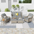 HOOOWOOO 6 Piece Patio Furniture Conversation Sets by DesignforBetterLife