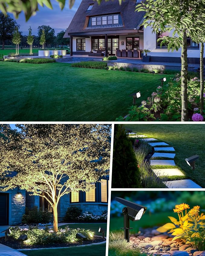 Brightown 4Pack Solar Spot Lights Outdoor - Image 6