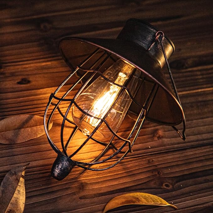 YAKii 2 Pack Solar Lantern Hanging Waterproof Outdoor Metal Solar Lamp - Image 8