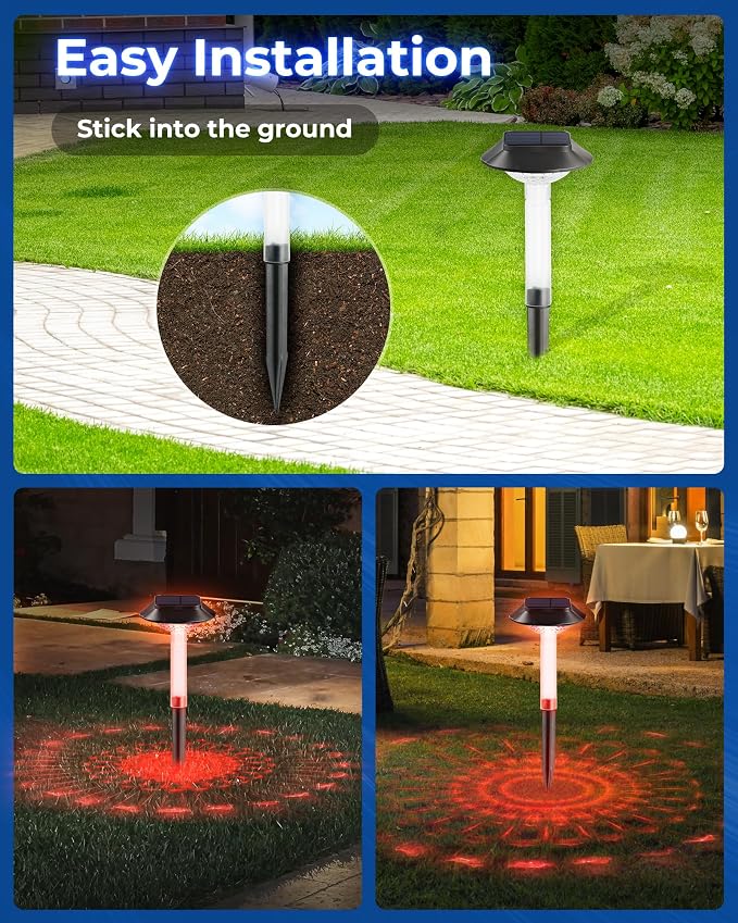 ALEPOD Color Changing Solar Pathway Lights - Image 6