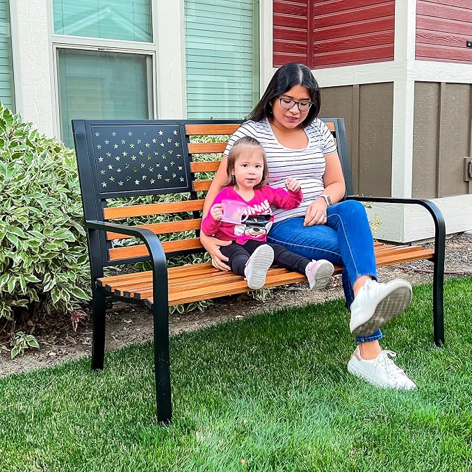 50" Garden Bench Outdoor Bench - Image 6