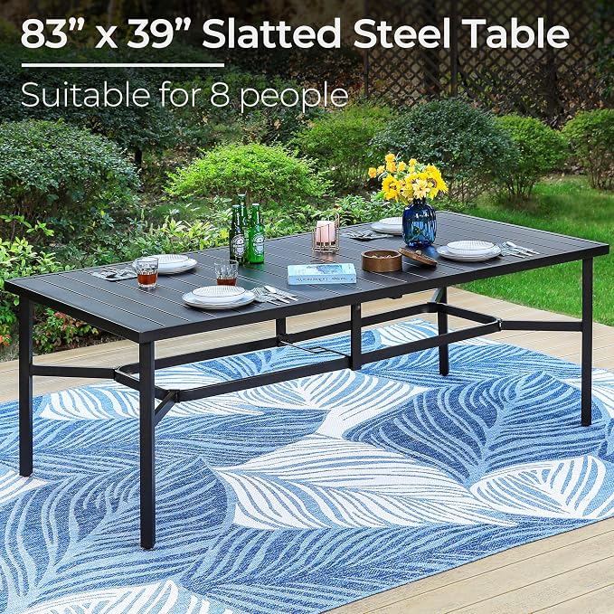 PHI VILLA 9 Pieces Outdoor Dining Set - Image 3