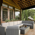 HAPPATIO 10 Piece Patio Conversation Set, Patio Furniture Set by HAPPATIO