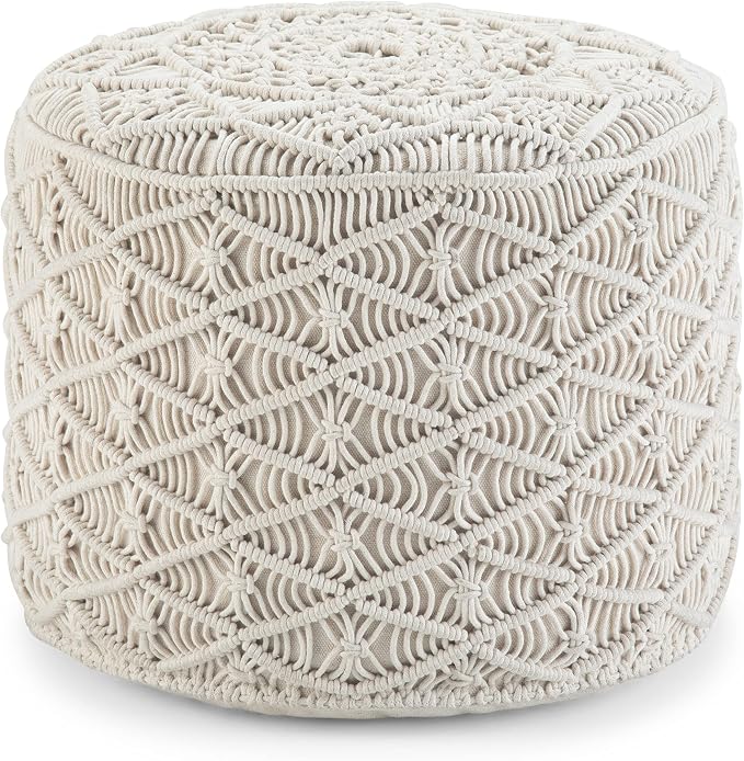 SIMPLIHOME Coates Round Pouf by SimpliHome