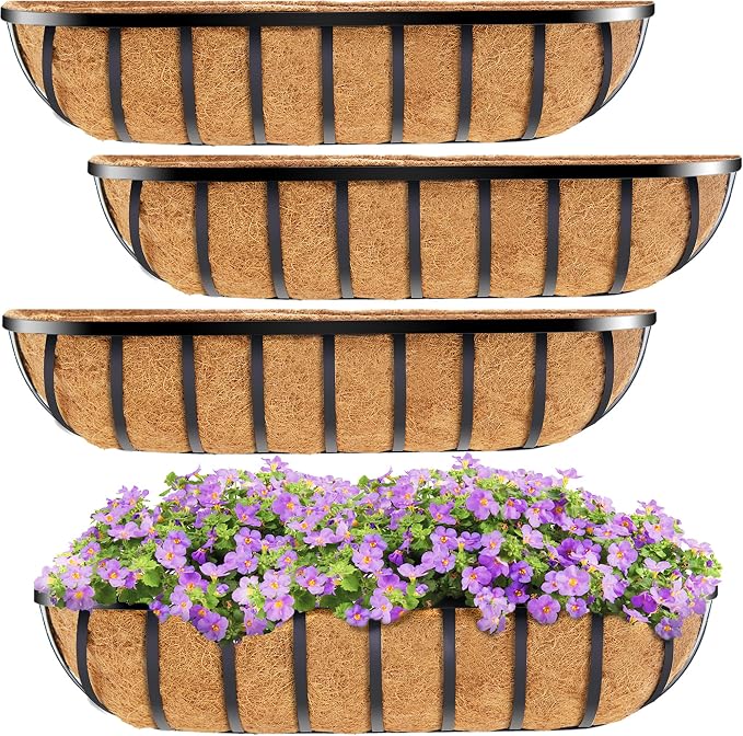HFHOME 30" Window Box Deck Railing Planter by HFHOME