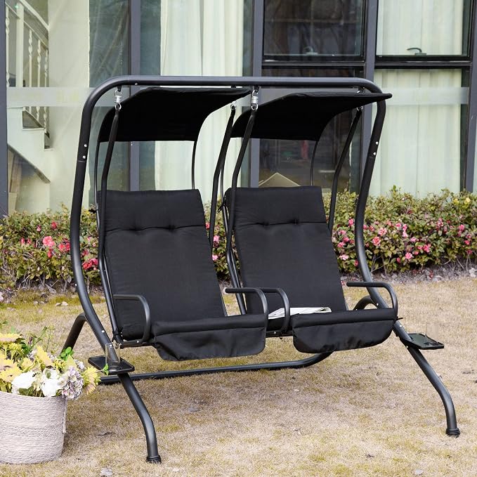Outsunny Patio Swing Chair - Image 2