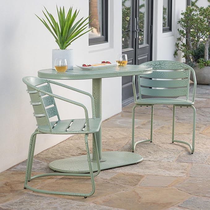 Christopher Knight Home Adley Outdoor Bistro Set, 3-Piece Bistro Table and by ChristopherKnightHome