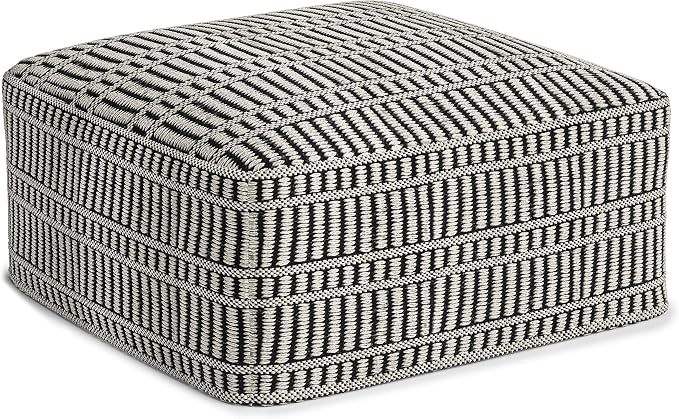 SIMPLIHOME Safford Square Pouf by SimpliHome