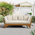 Merax Outdoor Patio Daybed Sofa, 3-Seat Sofa by Merax