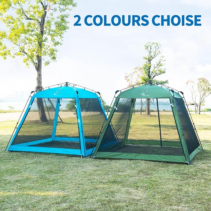 Pop Up Screen House Gazebo 8.2'x8.2'x75'', 4-6 Person Portable Screen Room - Image 8