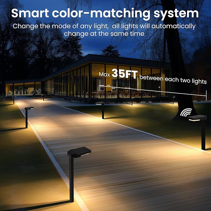 Solar Pathway Lights Outdoor, Smart Color Changing - Image 5