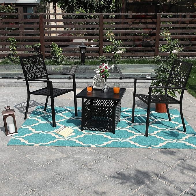 PHI VILLA Outdoor Patio Umbrella Side Table Base Stand - Image 6