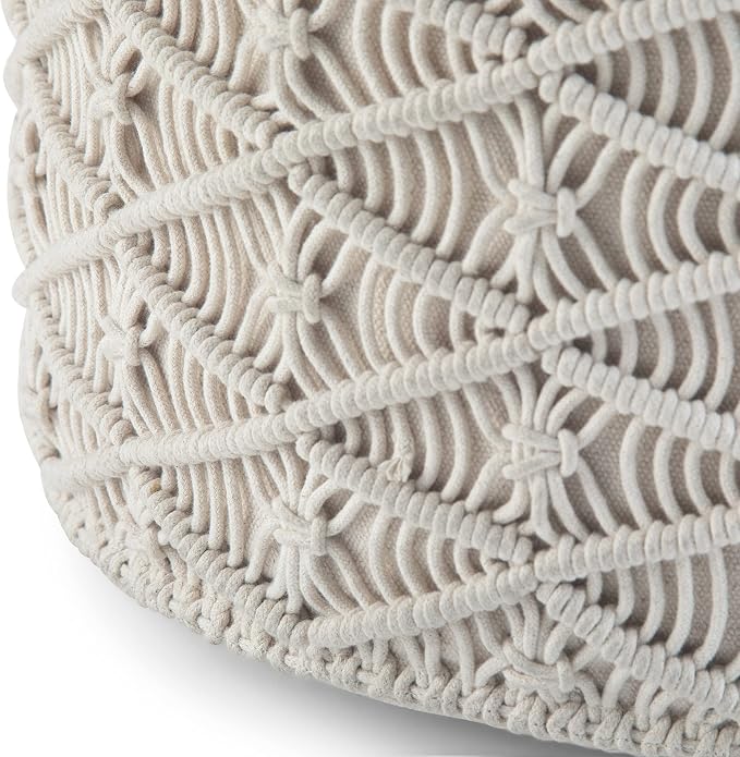 SIMPLIHOME Coates Round Pouf - Image 6