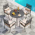 PHI VILLA 5 Pieces Outdoor Dining Set by PHIVILLAThepioneerofcomfortablehouseholdsupplies