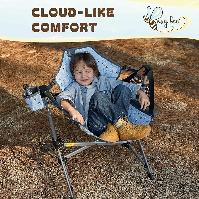 BusyBee Hammock Camping Chairs for Kids, Folding Kids Chair - Image 6