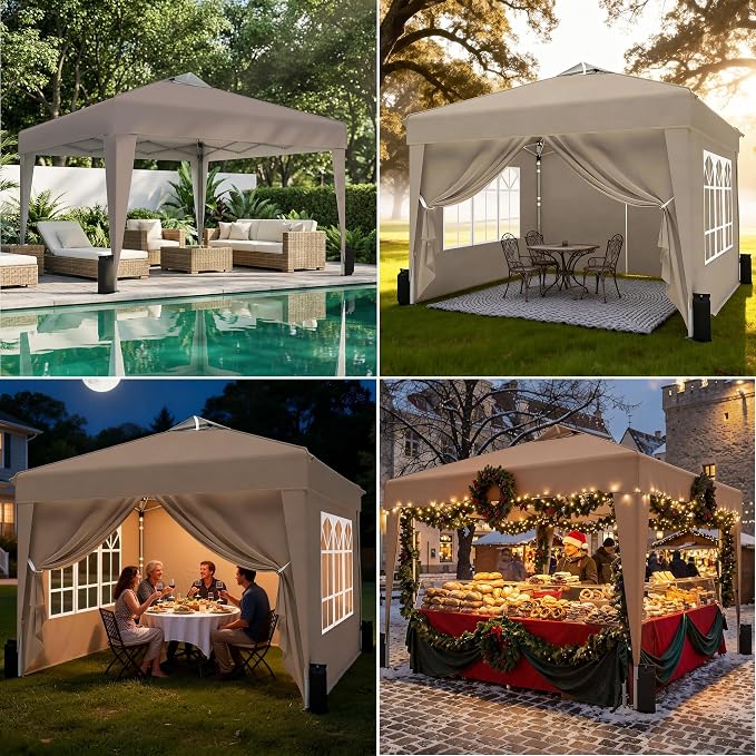 SANWAY 10x10 Pop Up Canopy Tent - Image 5
